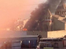 Church In Mosul Set On Fire After ISIS Forces Capture City