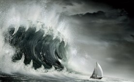 Luke 21:25, “And there will be signs in the sun, in the moon, and in the stars; and on the earth distress of nations, with perplexity, the sea and the waves roaring …”